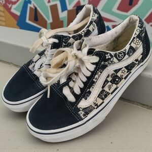 Vans Off The Wall Men's 4/Women's 5.5 Hipster Skater Sneakers Urban City Wear